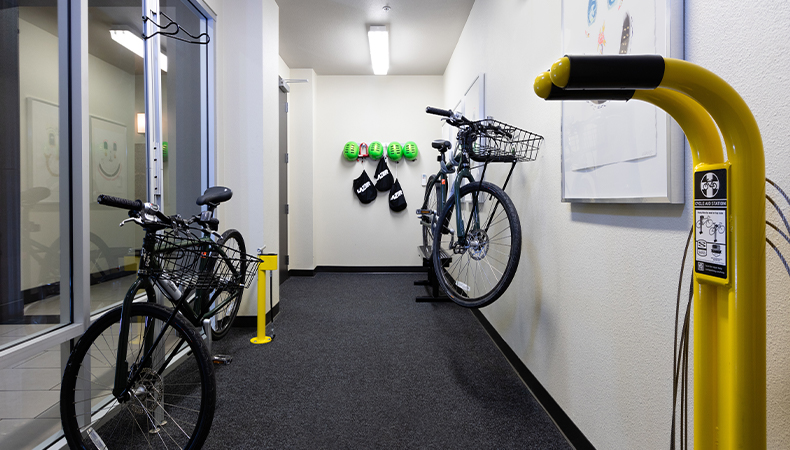 Bike storage and repair center