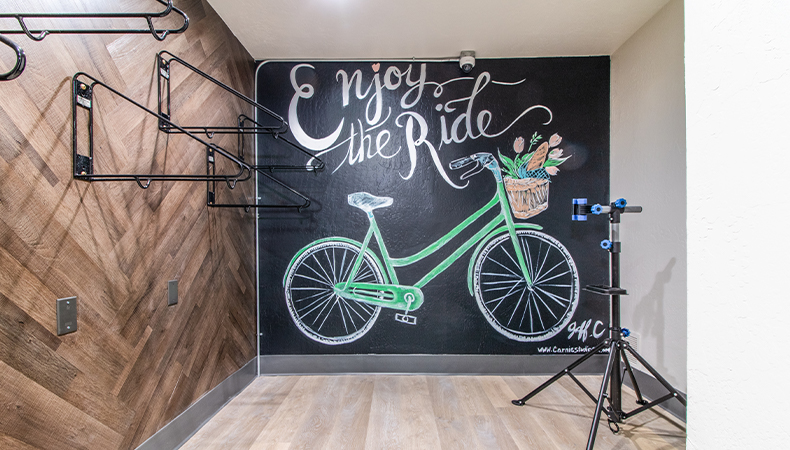 Bike storage and repair center