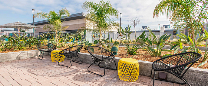 Outside amenity area