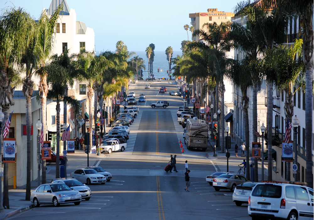 View of a walkable Downtown Ventura featuring easy access to countless boutiques and restaurants.