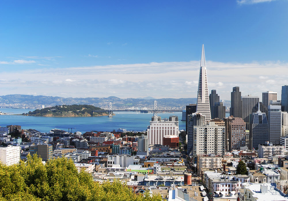 View of San Francisco Bay Area