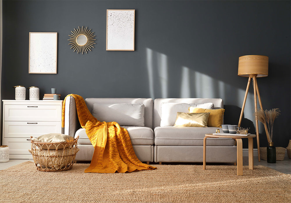 Inside a cozy apartment