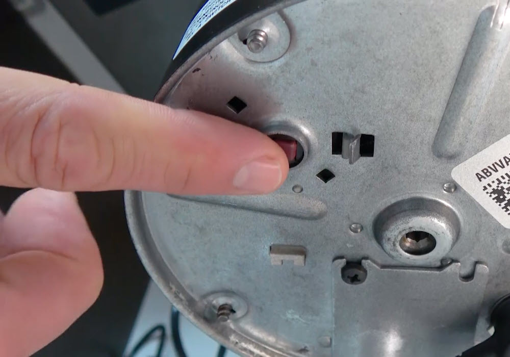Underside of disposal view