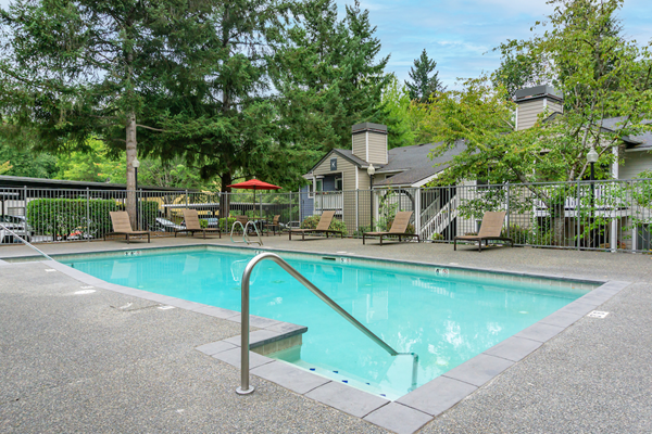 Community outdoors swimming pool.