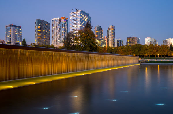 Skyline at dusk