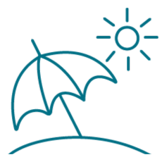 Stay Refreshed Beach Umbrella